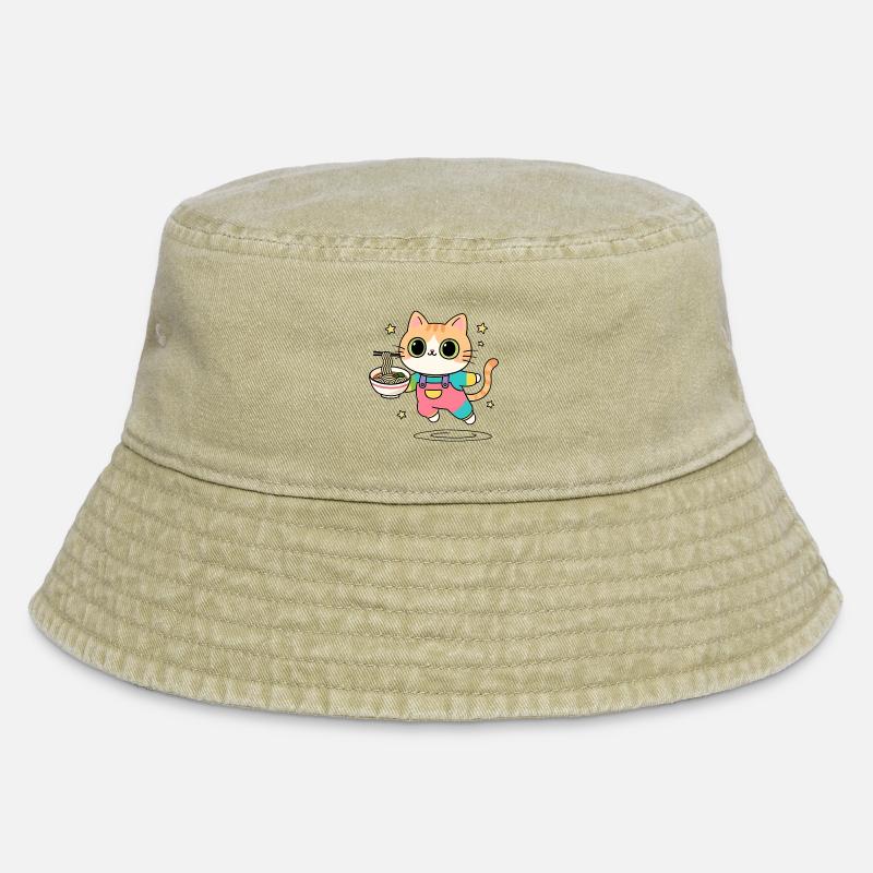 Chat bol de Ramen Multicolore - Bob vintage - beige vintage