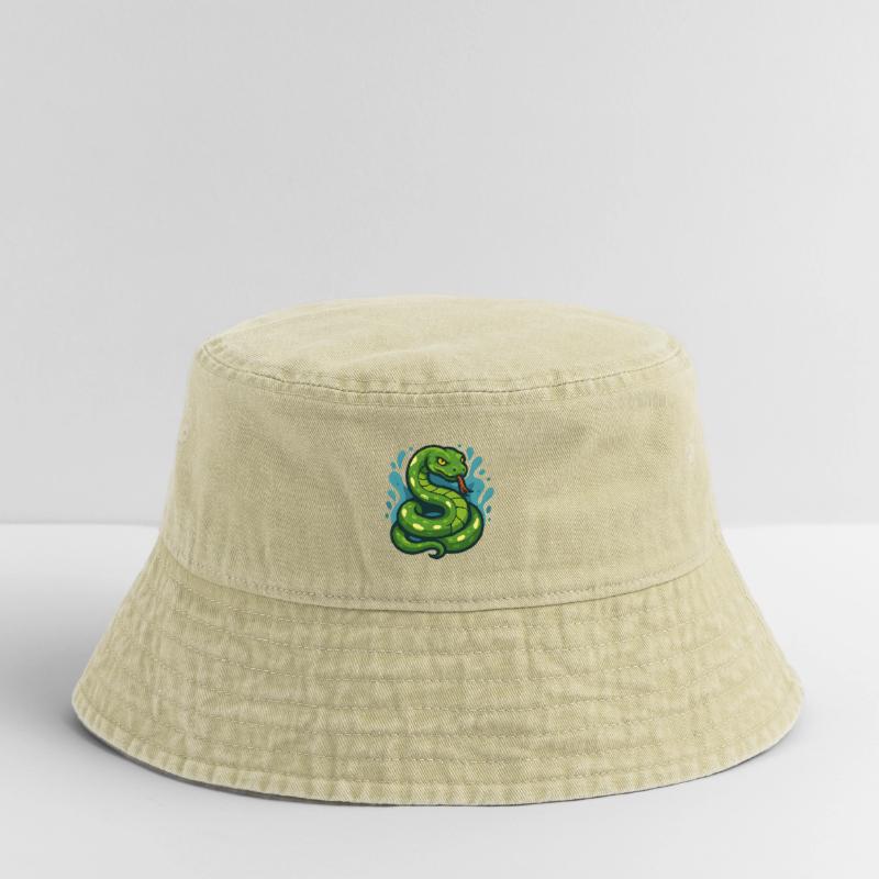 Arbre vert Python serpent en vague Bob vintage