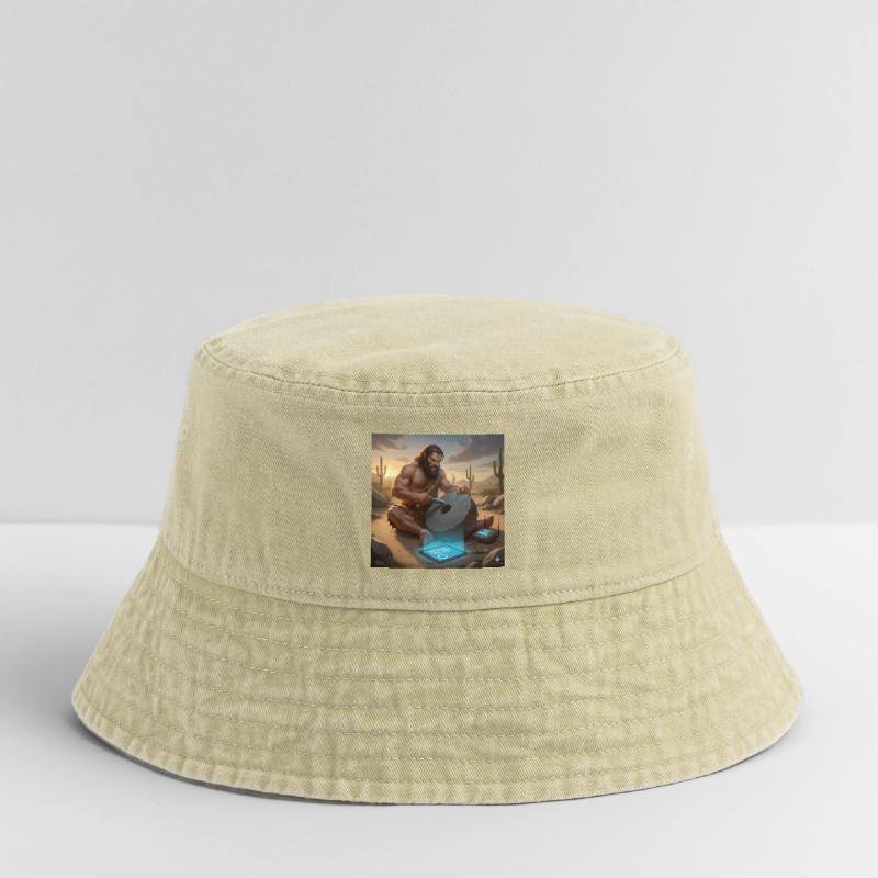 Caveman Tech Support - The First Tutorial Vintage Bucket Hat