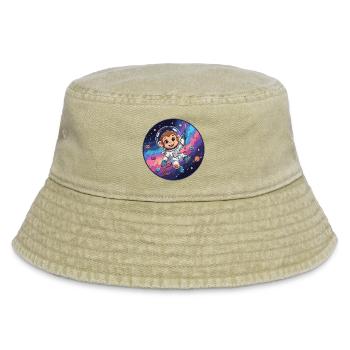 Un astronaute singe dans l’espace stellaire - Bob vintage - beige vintage - Devant