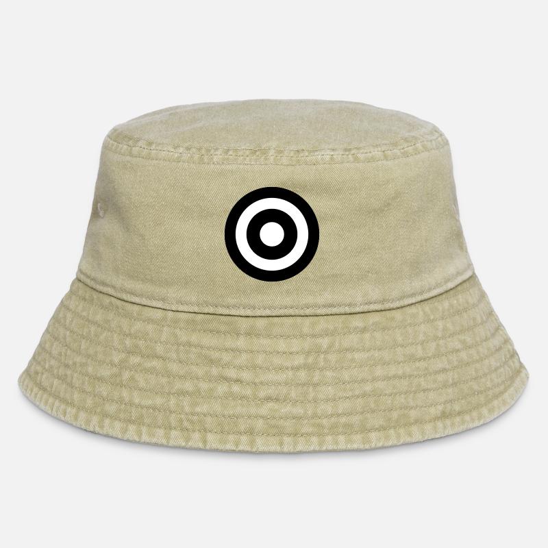 Cible noire - Bob vintage - beige vintage