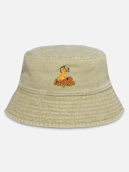 Fjord Apfel! - Vintage Bucket Hat - Vintage Beige