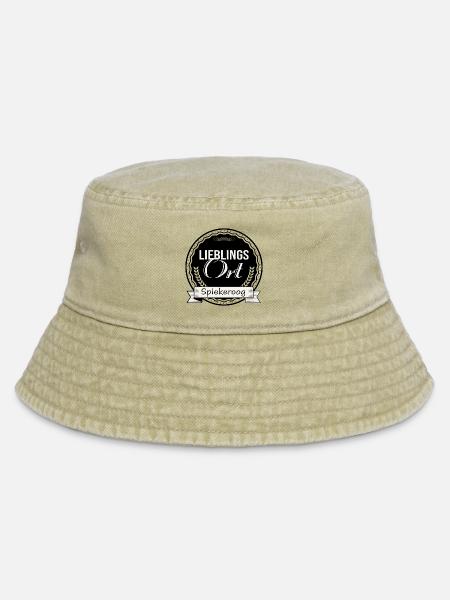 Lieblingsort Spiekeroog - Vintage Bucket Hat - Vintage Beige