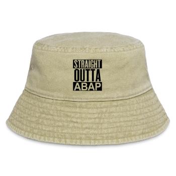StraightOuttaABAP - Vintage Bucket Hat - Vintage Beige - Vorne