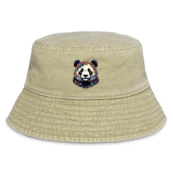 Panda - Vintage Bucket Hat - Vintage Beige - Vorne