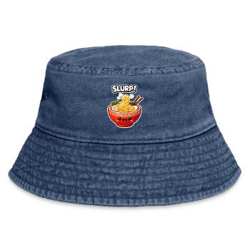 Bol Souriant de Ramen Kawaii - Bob vintage - vintage bleu jeans - Devant