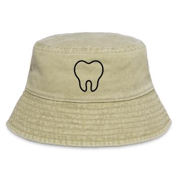 Zahn - Vintage Bucket Hat - Vintage Beige - Vorne