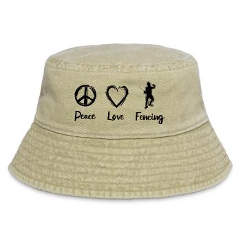 Liebe zum Fechten - Vintage Bucket Hat - Vintage Beige - Vorne