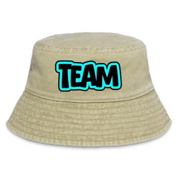 Team Schriftzug - Vintage Bucket Hat - Vintage Beige - Vorne