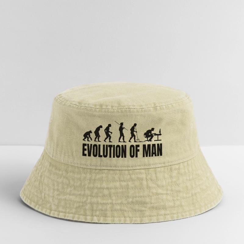 Programmierer Computerfreak Evolution Vintage Bucket Hat