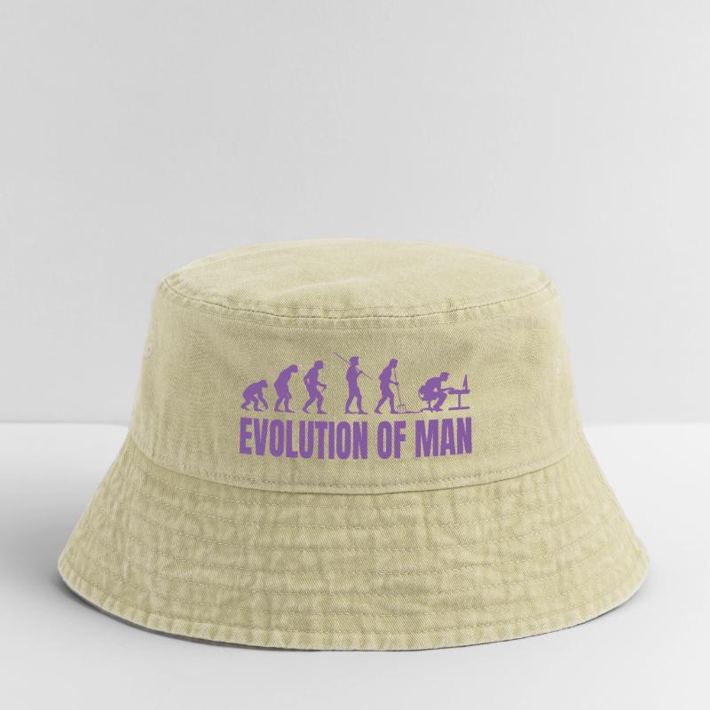 Programmierer Computerfreak Evolution Retro Vintage Bucket Hat