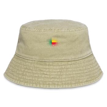 Heimatliebe heimat sonne schein flagge stolz Benin - Vintage Bucket Hat - Vintage Beige - Vorne
