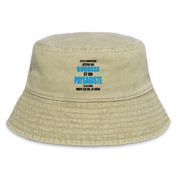 c'est compliqué d'être un bogosse et un paysagiste - Bob vintage - beige vintage - Devant