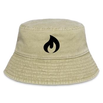 Flamme, Feuer - Vintage Bucket Hat - Vintage Beige - Vorne