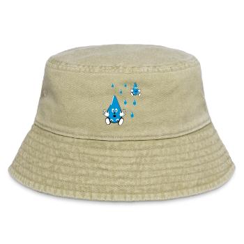Kleine Wassertropfen Freunde - Vintage Bucket Hat - Vintage Beige - Vorne