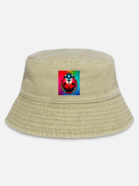 Marienkäfer - Vintage Bucket Hat - Vintage Beige
