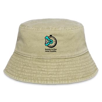 break is the new hustle - Vintage Bucket Hat - Vintage Beige - Vorne