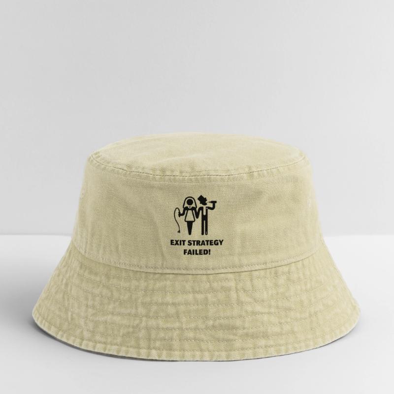 Exit Strategy Failed! (JGA Bräutigam Game Over B) Vintage Bucket Hat
