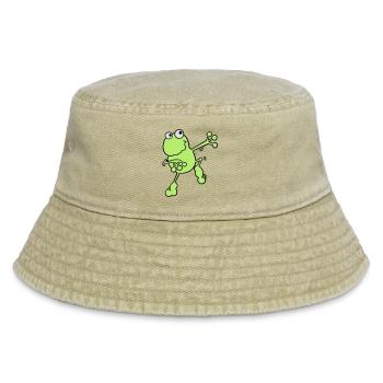 Tanzender Frosch - Vintage Bucket Hat - Vintage Beige - Vorne