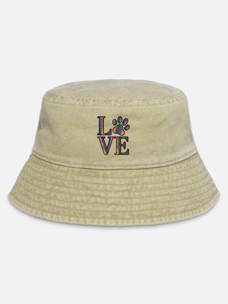 Tierliebhaber - Vintage Bucket Hat - Vintage Beige