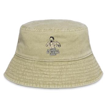 Sauft ihr Bauern - Koenig Ludwig mit Bier - - Vintage Bucket Hat - Vintage Beige - Vorne