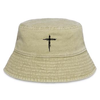Kreuz - Vintage Bucket Hat - Vintage Beige - Vorne