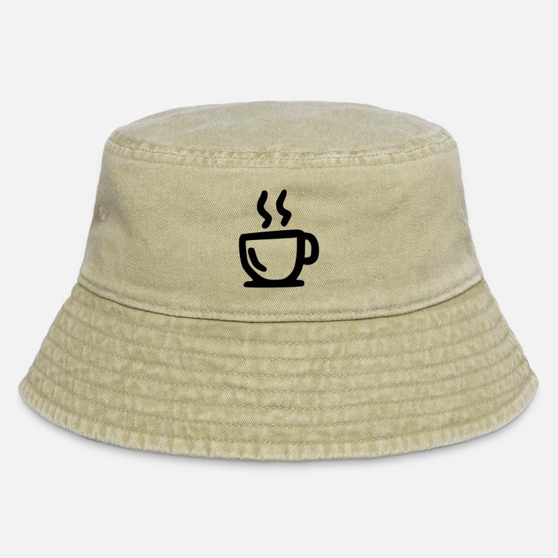 hot cup - Vintage Bucket Hat - vintage beige