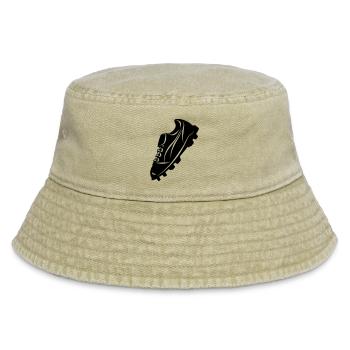 Fußballschuh transparente Schattenfigur - Vintage Bucket Hat - Vintage Beige - Vorne