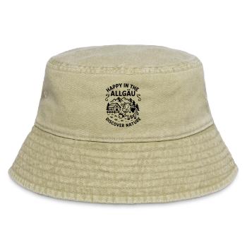 happyallgaeu - Vintage Bucket Hat - vintage beige - Front