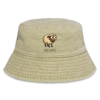 Les moutons arrivent, la merde arrive - Bob vintage - beige vintage - Devant