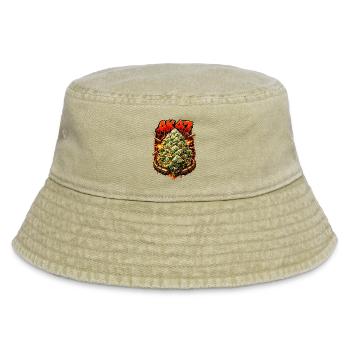 AK47Weed Strain Graffiti-Kunstdruck - Vintage Bucket Hat - Vintage Beige - Vorne