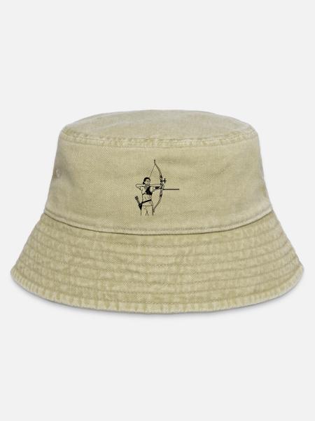 Bogenschießen - Vintage Bucket Hat - Vintage Beige