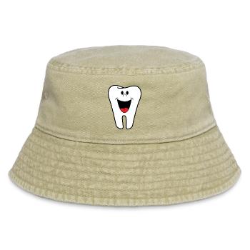 Zahn - Vintage Bucket Hat - Vintage Beige - Vorne