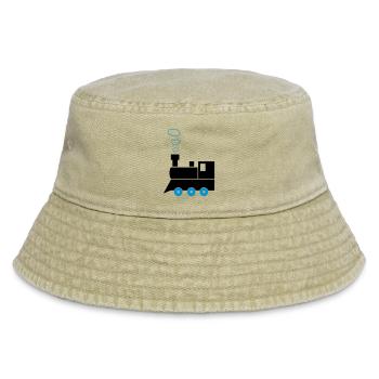 lokomotive_02 - Vintage Bucket Hat - Vintage Beige - Vorne