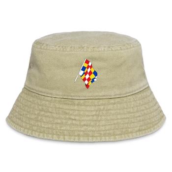 Drapeau Anvers Belgique - Bob vintage - beige vintage - Devant