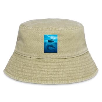 Cirein-Cròin, shapeshifting sea dragon of Scottish - Vintage Bucket Hat - vintage beige - Front