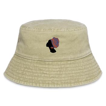Femme Africaine Design Traditionnel Afrique - Bob vintage - beige vintage - Devant