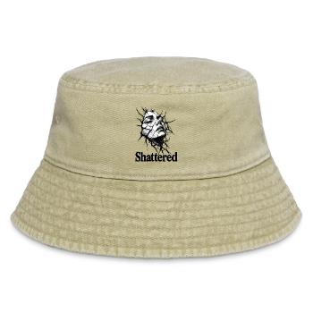 Shattered Silence - Vintage Bucket Hat - vintage beige - Front