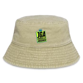 Junggesellenabschied JGA Neon Design - Vintage Bucket Hat - Vintage Beige - Vorne