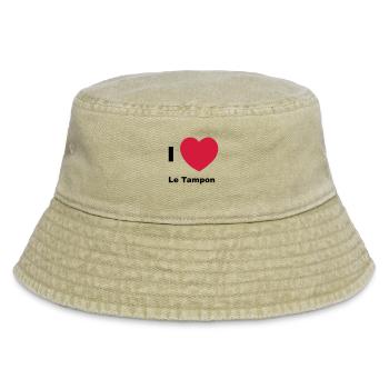 Ich liebe den Tampon - Vintage Bucket Hat - Vintage Beige - Vorne