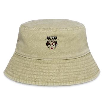 better_than_you_02 - Vintage Bucket Hat - vintage beige - Front