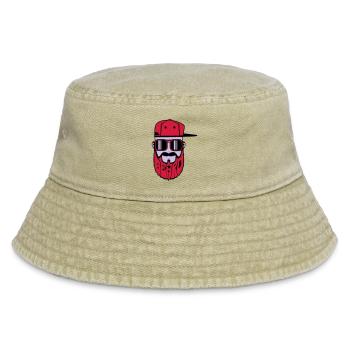 logo beard hiphop - Bob vintage - beige vintage - Devant