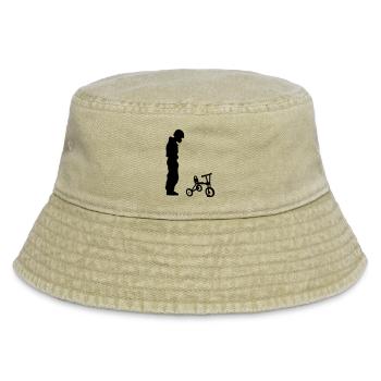 biker - Vintage Bucket Hat - vintage beige - Front