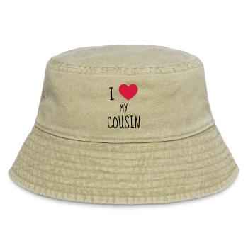 Onkel / Tante / Vetter / Cousin / Kusine - Vintage Bucket Hat - Vintage Beige - Vorne
