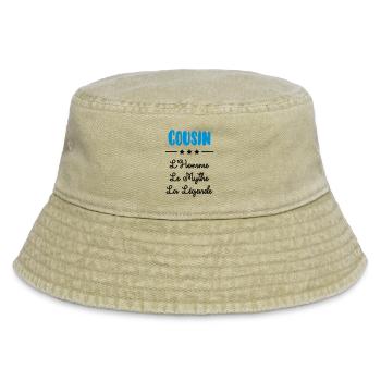 Onkel / Tante / Vetter / Cousin / Kusine - Vintage Bucket Hat - Vintage Beige - Vorne