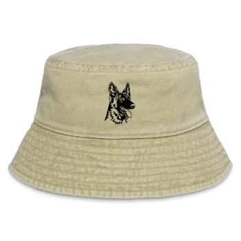 Hollandse Herder Kopf - Vintage Bucket Hat - Vintage Beige - Vorne