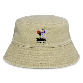 Japan goes Dusseldorf - Vintage Bucket Hat - vintage beige - Front