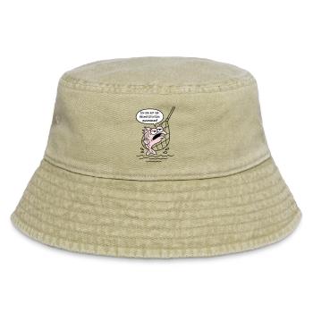 Dissatisfied with the overall situation! CUSTOM COLORS! - Vintage Bucket Hat - vintage beige - Front