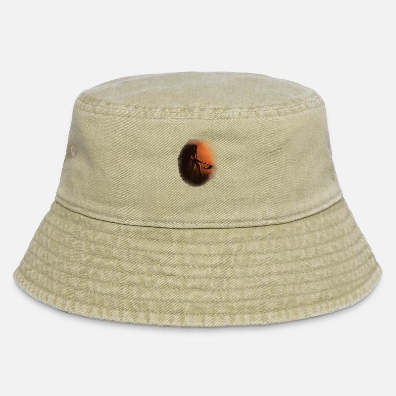 Tod Sensenfrau Gothic - Vintage Bucket Hat - Vintage Beige