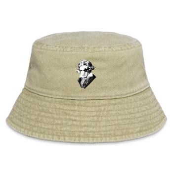 Beethoven Rock Kuss Black Metal - Vintage Bucket Hat - Vintage Beige - Vorne